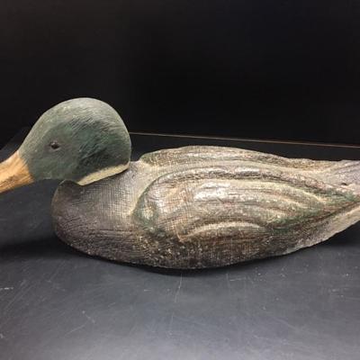 Duck Decoy wood and paper mache