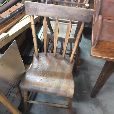 Assorted PA Early Primitive Arrow Back Chairs