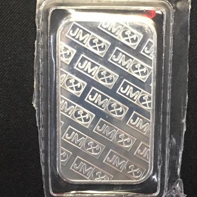 1oz Sealed Silver Bar JM