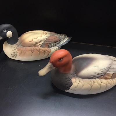 Porcelain Geese by Andrea