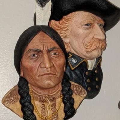 Col Custer & Sitting Bull
Produced 1990 to 1996. 9500 pieces made as a Limited Edition model. Sculpted by Alice Brindley. Height 7.5...
