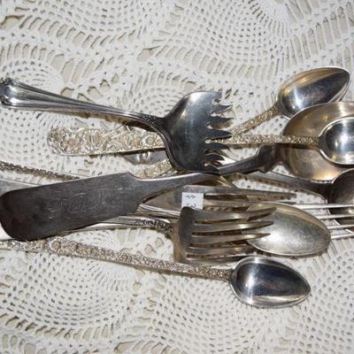 Pounds of LOOSE Sterling Flatware sold by the Troy Ounce