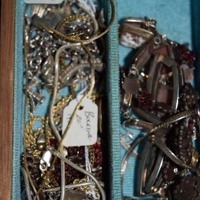 We have BOXES of un-sorted gold and silver jewelry, but it will be sorted by sale time!