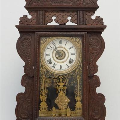 Antique American Gingerbread Parlor Clock.