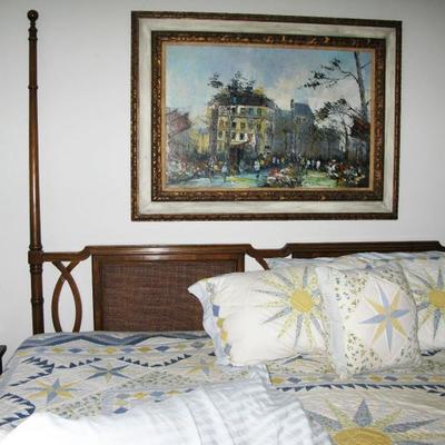 King Size headboard and frame...
