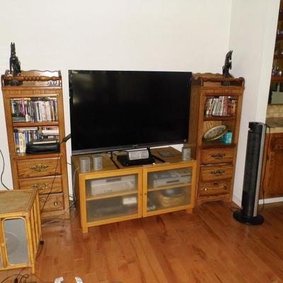 Tv Pictured is not for Sale.  Only entertainment center.