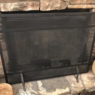 Fireplace cover western 