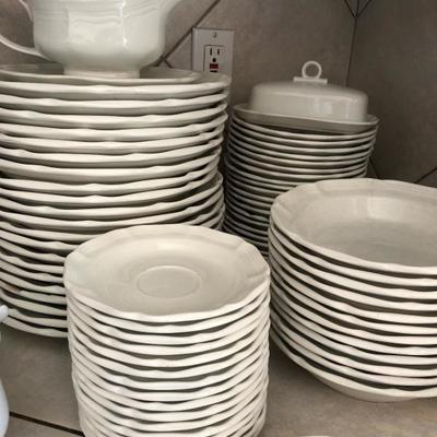 Tons of plates for entertaining