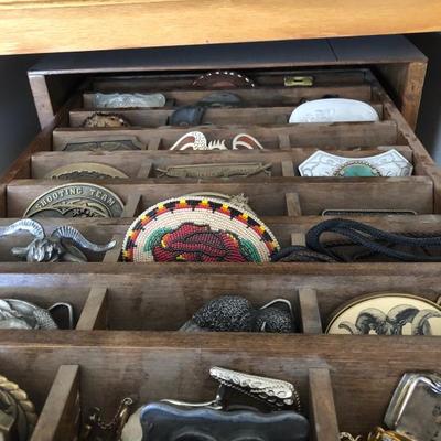 Collection of belt buckles