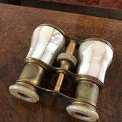 Brass and mother of pearl Opera glasses. Lemaire. Paris. Asking: $50