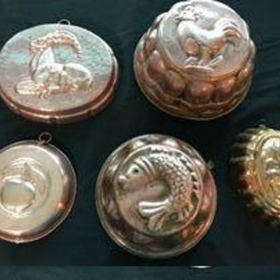 Copper molds.
