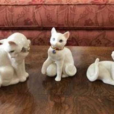 Lenox white cats with Jewels. Asking: $21 each.