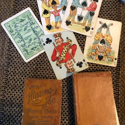 Hustling Joe playing cards. c. 1895. $150