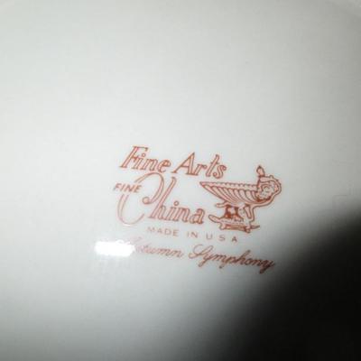 NAME ON BACK OF DISHES