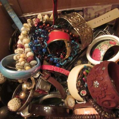 Box of Costume Jewelry