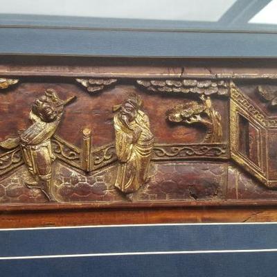 Asian antique panel
