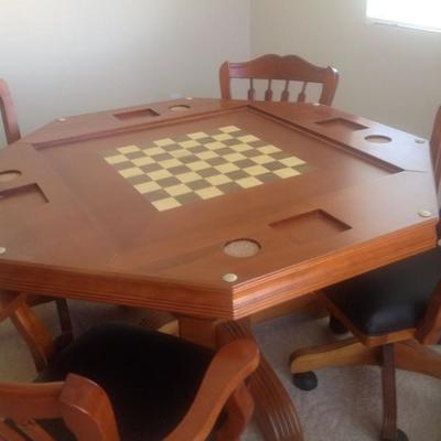 Wood game table guarantees hours of fun!
$225