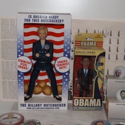 Hillary Nutcracker Doll. Obama Jailbreak Toys
