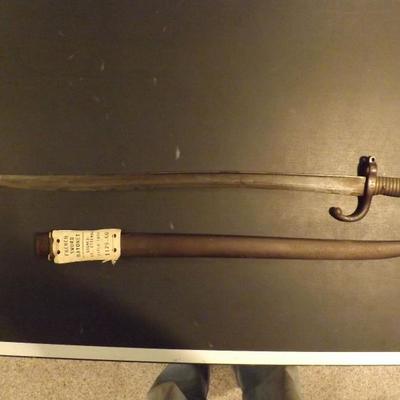 French Sword bayonet Signed St. Etienne 1872