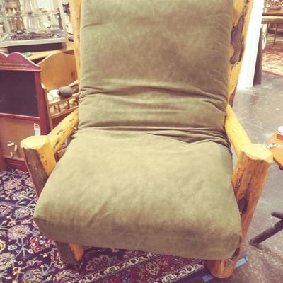 Southwestern log style chair. Was $375 now $275