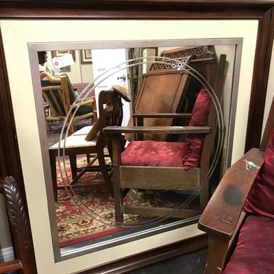 Mahogany large 80's style mirror. Was $175 now $145.
