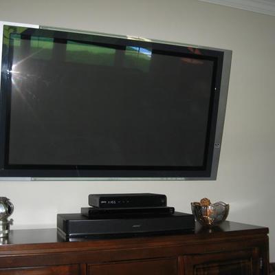 several flat screen tv's
