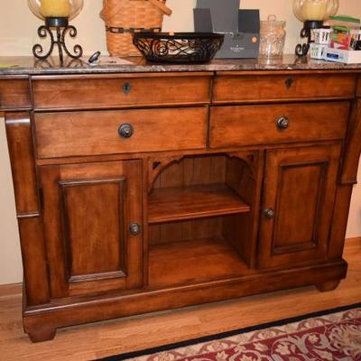 Broyhill Sideboard/Buffet & Home Decorations