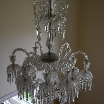 Baccarat 12 arm chandelier - Private showing available