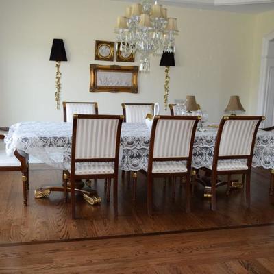 David Michael Dining Room set with 8 chairs-Private showing available