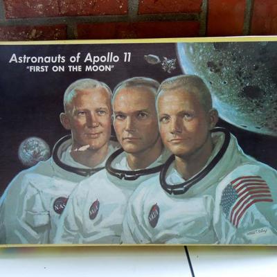 Vintage astronaut puzzle.