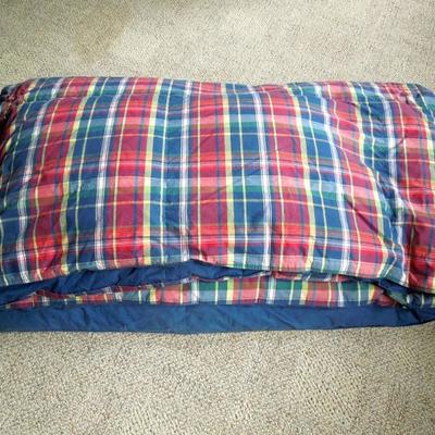 Ralph Lauren down comforter and pillow.