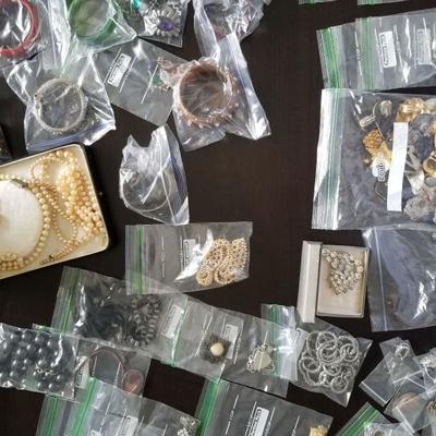 Assorted High Quality Vintage Costume Jewelry. Earrings, Bracelets, Necklaces, and Watches!!