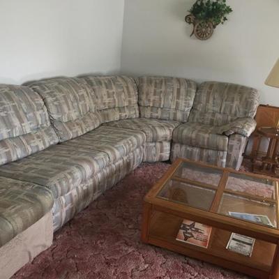 Reclining sectional sofa $195