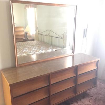 Johnson Carper Dresser w/ Mirror, part of set for $1,200