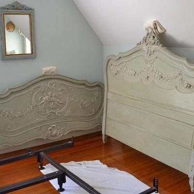 Painted antique bed (full/queen)