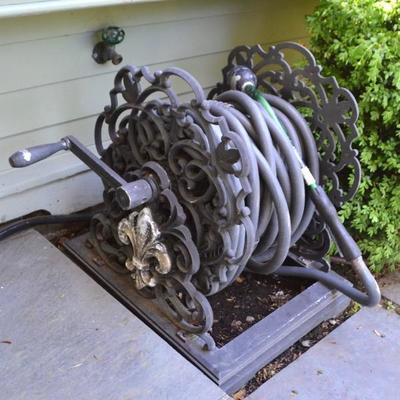 One of two hose reels