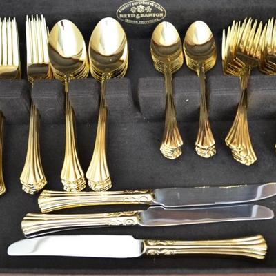 Towle electroplate gold flatware