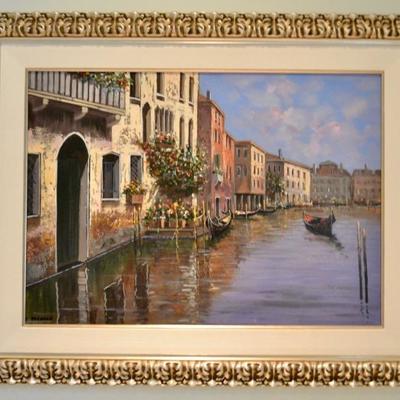 Venice painting signed 