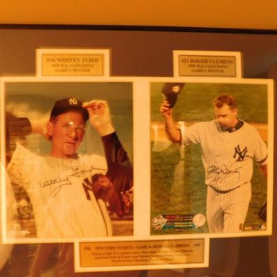 Roger Clemens and Whitey  Ford Signed memorabilia 