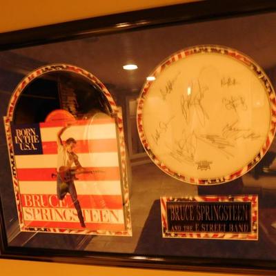 Bruce Springsteen and E Street band signed memorabilia 