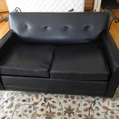 Black Loveseat Sofa bed $29.00