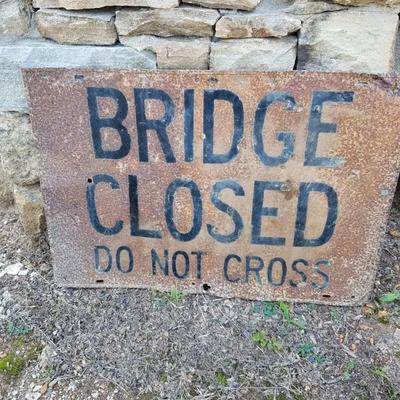 Bridge Closed sign