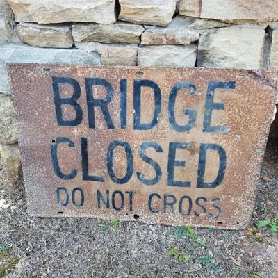 Bridge Closed sign