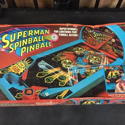 Superman Spinball Pinball Game by Mattel