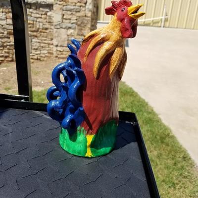 Signed and dated rooster