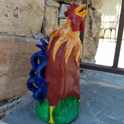 Signed and dated rooster