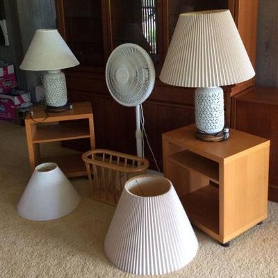 VKE019 Room Essentials - End Tables, Fans & Lamps
