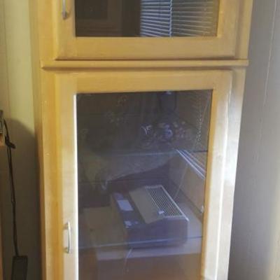 VKE103 Solid Wood Display Cabinet #1
