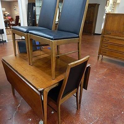 Lane Mid Century Table & 4 Chairs