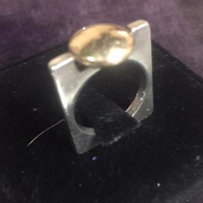 Pierre Cardin Sterling 14kt Gold Ring